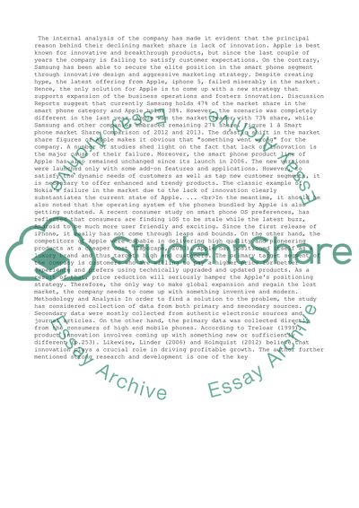 Apple Company Recommendation Proposal