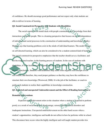 Social Constructivist Perspective