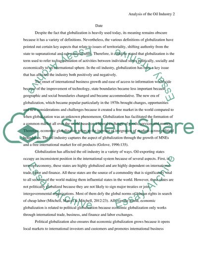 How Globalization Has Affected the Oil Industry