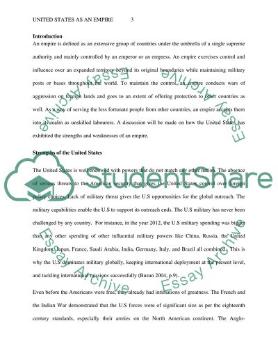 The United States as an Empire