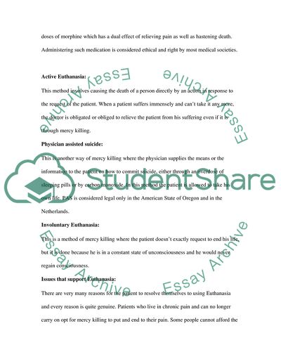 Euthanasia
