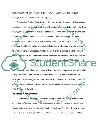 A Glimpse of Chinese Art