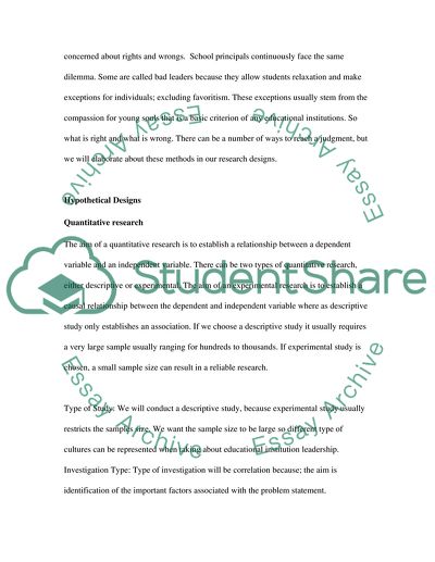 Hypothetical Designs