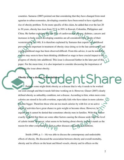 The effects of childhood obesity: Does childhood obesity presage adult obesity