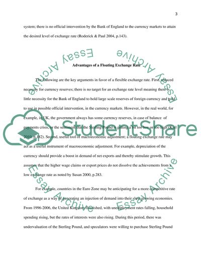 Advantages and Disadvantages of Operating a Floating Exchange Rate Regime