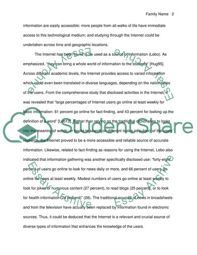 Internet is good for study