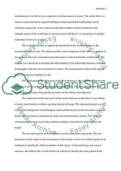 The Offense Pattern on the Border between Sweden and Denmark