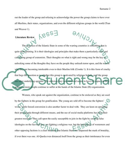 The Terrorist Group ISIS