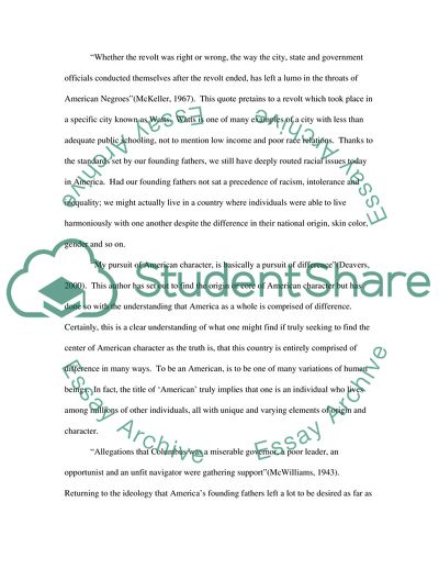 The Shameful Past of America