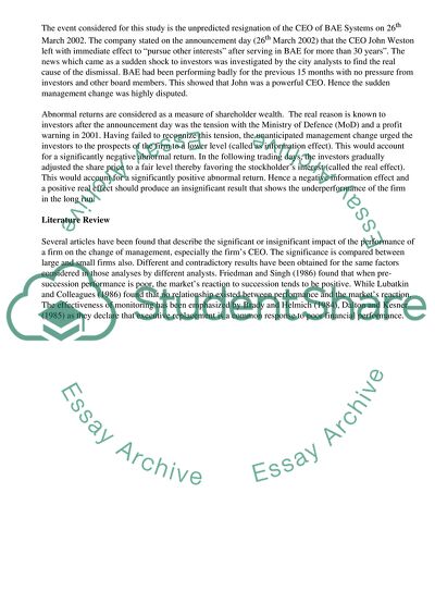 Empirical Finance Clinical Study