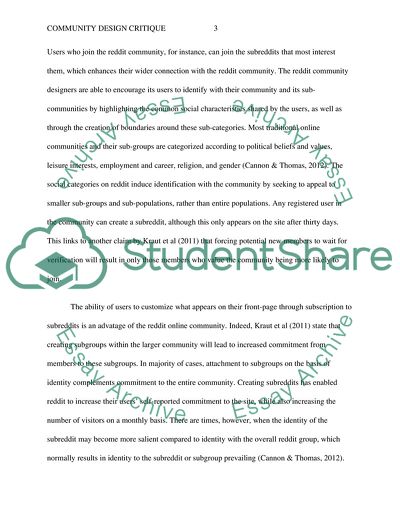 Reddit - Community Design Critique