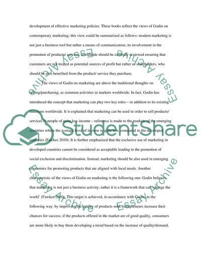 Seth Godin and his impact on modern marketing practices