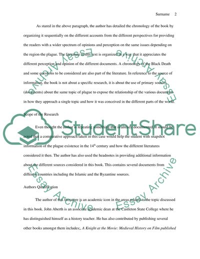 John Aberths The Black Death