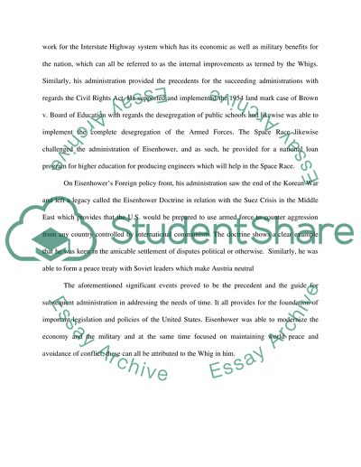 The Last Whig by Eisenhower