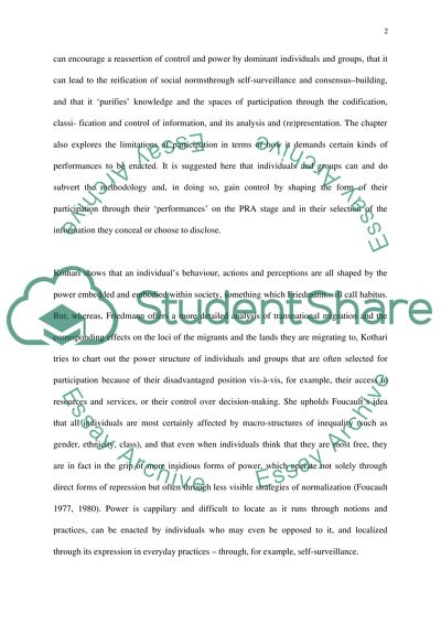 The Issue of Marginalization and the Concept of Habitus