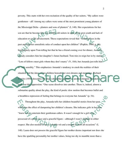 Amandas Failures in the Glass Menagerie