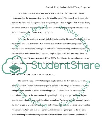 Research Study Analysis