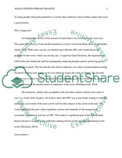 Mangatepopo Stream Tragedy