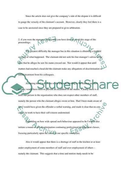 Arbitration and Full Industrial Tribunal