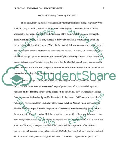 Is Global Warming Caused by Humans