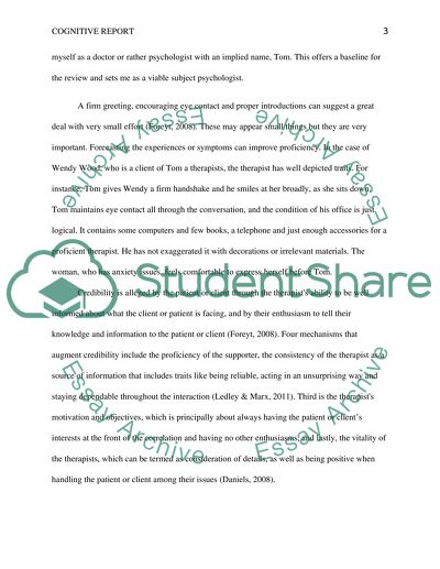 Cognitive Behavioral Therapy as a Mode of Psychology Treatment