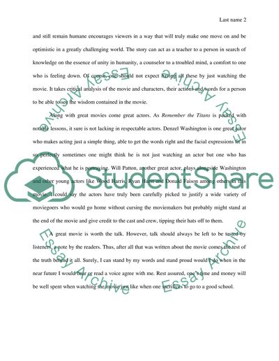 The Impact of a Good Movie