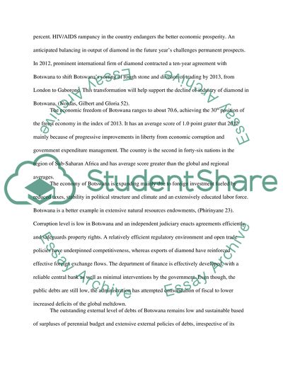 Macroeconomics of Botswana