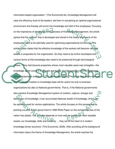 The Important Skill Of The Knowledge Management