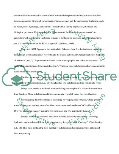 Wetlands of Arkansas