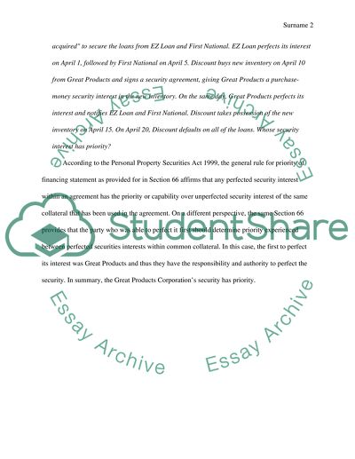 Business law essay questions