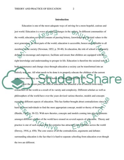 Theory and Practice of Education