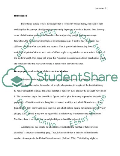 Statistics of the American Muslims