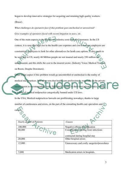 Essay about health care costs