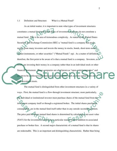 Mutual Funds: Equity, Bond, and Money Market Varieties