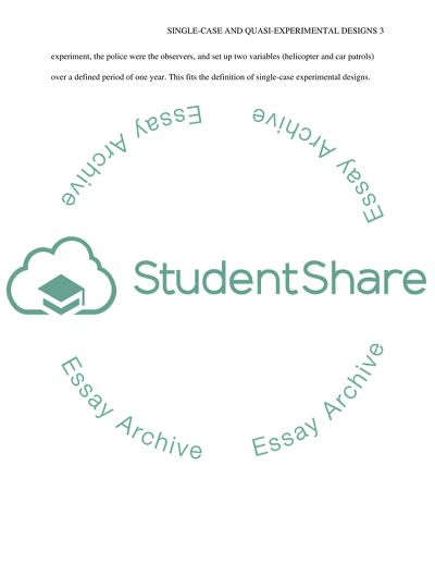 Single-Case and Quasi-Experimental Designs