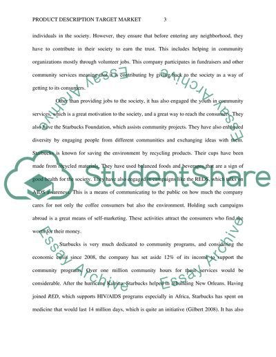 Product Description Target Market