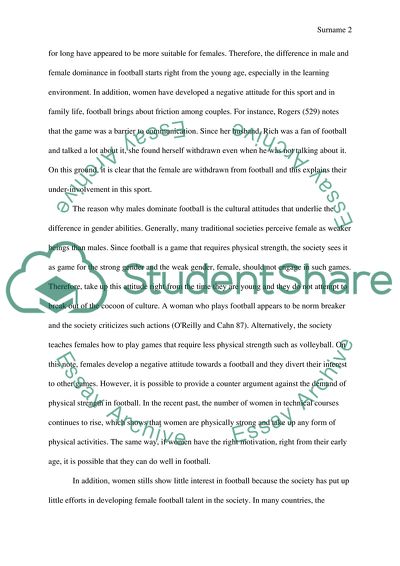 Is Football Just For Males