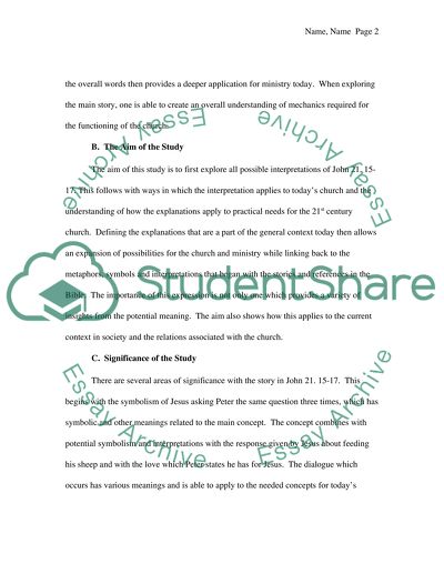 A Theology of Feed my sheep ministry in the context of New Life Church