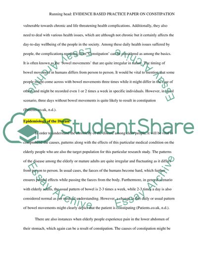 Constipation - Clinical Presentation of the Disease