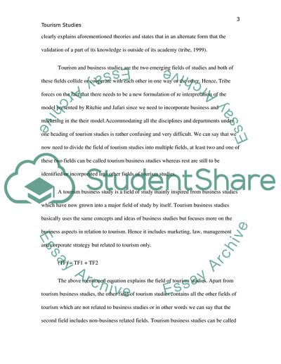 Tourism, Marketing and Business