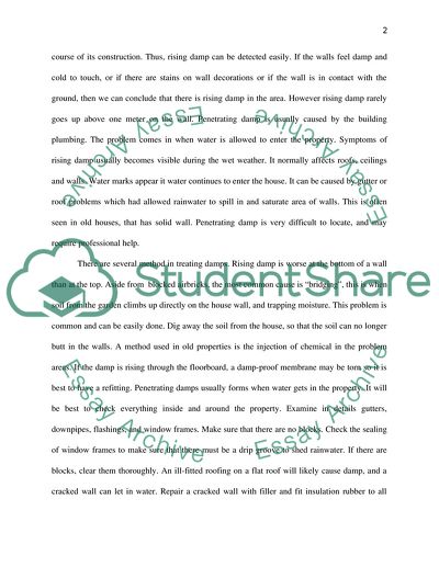 The Condition Survey of the Hotel