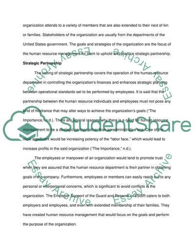 Strategic Partner: Human Resource Management