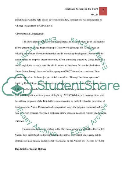 State and Security in the Third World