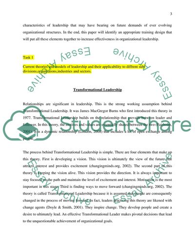 Leadership of Organisation