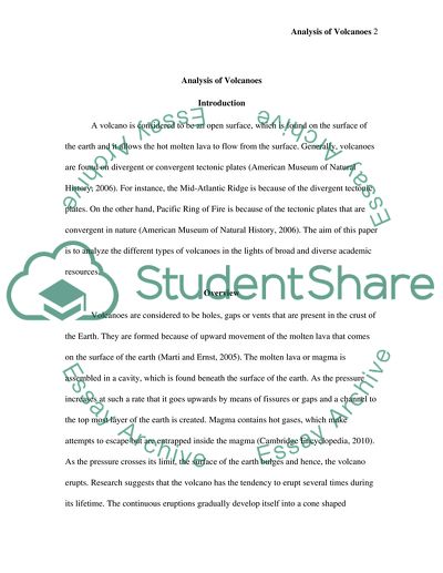 Different Types of Volcanoes in the Lights of Broad and Diverse Academic Resources