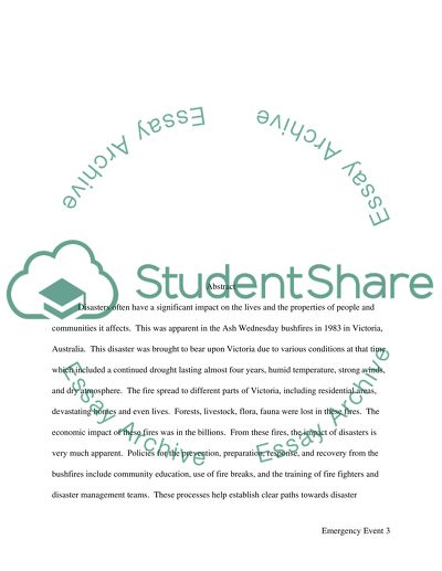 Emergency Management: Ash Wednesday