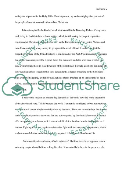 Religion and Americas Founding