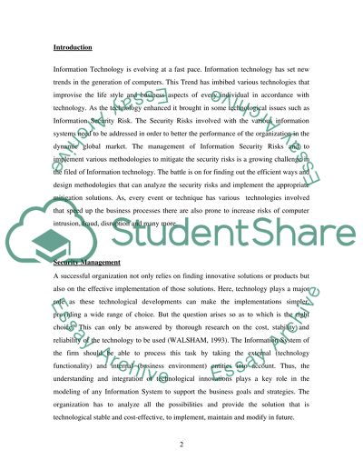 Information Security Issues