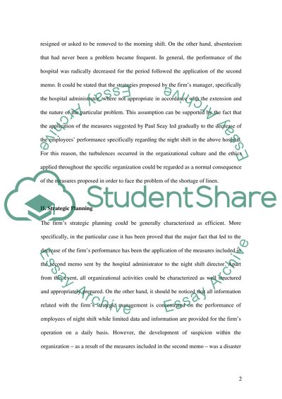 Organizational Culture in St Amos Hospital