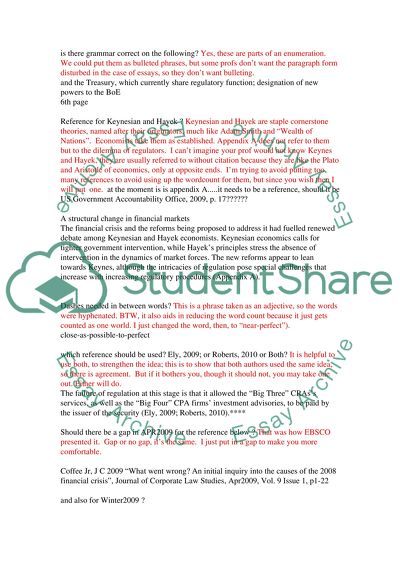 Regulatory Reforms in the US
